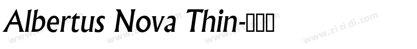 Albertus Nova Thin字体转换